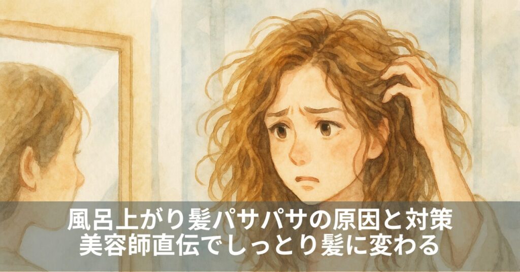 風呂上がり髪パサパサの原因と対策｜美容師直伝でしっとり髪に変わる